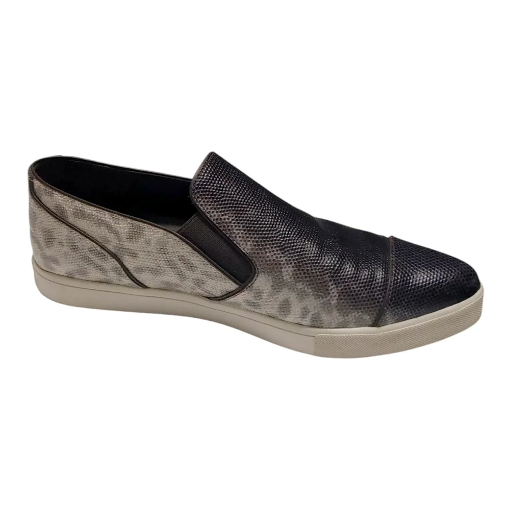 Vince Leather Snake Pattern Paeyre Point-Toe Skate Sneakers Women's Size 7